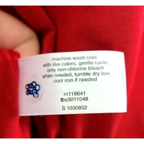Lane Bryant Womens sz 18 20 red long sleeve vneck top  stretchy - Picture 6 of 9